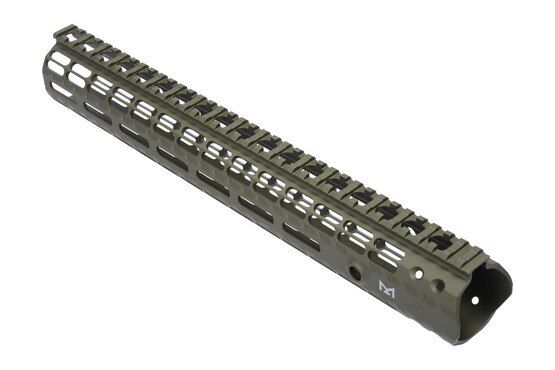 Aero M5 Enhanced Gen 2 15in ODG Handguard has a continuous Picatinny rail